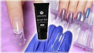 DUAL FORMS with Acryl Gel  Mshare Review amp Tutorial [upl. by Vernice]