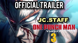 One Punch Man Season 3  OFFicial Teaser Trailer By JcStaff 2024 [upl. by Llertnac]