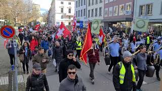 Kundgebung  Demo Winterthur 2622022 [upl. by Bridges]