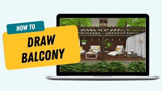 Draw a Balcony Deck or Porch  RoomSketcher App [upl. by Ebag]