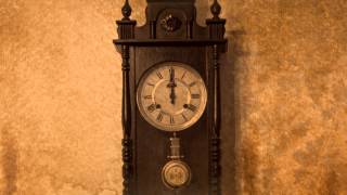 OLD Grandfathers Clock SLOW with sound version 3 [upl. by Elatsyrk756]