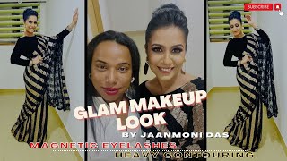 GLAM MAKEUP LOOK by jaanmoni das  Ranjini Haridas Vlog [upl. by Leuneb]