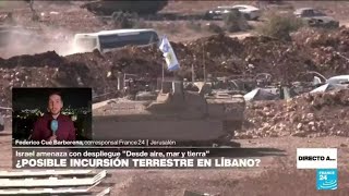 Directo a… Jerusalén y la posible invasión terrestre de Israel en el sur de Líbano [upl. by Ennaoj]