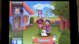 iLearnWith Poko Seasons and Weather Fun science games for kids in preschool Iphone amp iPad [upl. by Malina941]