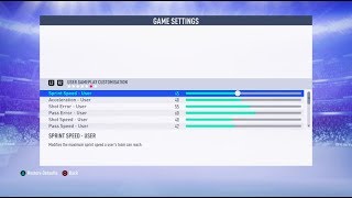 FIFA 19 Realistic Sliders Settings [upl. by Nussbaum171]