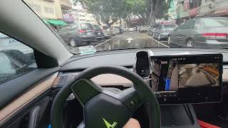 Tesla Auto parking 自動停車 豐原新生北路停車場 [upl. by Aelam]