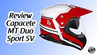 REVIEW COMPLETO CAPACETE MT DUO SPORT SV [upl. by Aiuhsoj]