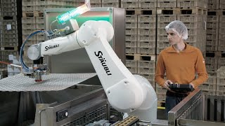 MenschRoboter Kollaboration bei Migros Schweiz [upl. by Carisa]