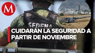 Ejército mexicano asumirá la vigilancia de 29 aeropuertos en todo el país [upl. by Ramas182]