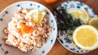 Skagenröra  Swedish Creamy Shrimp Salad [upl. by Klug22]