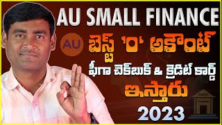 Au Small Finance Zero Balance Account Opening Online Live In Telugu 2023  Best Zero Balance Account [upl. by Kenji]