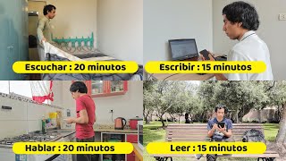 RUTINAS para aprender INGLÉS por mi cuenta 1h aprox al día lunesdomingo horario semanal [upl. by Christi]