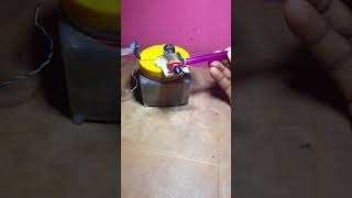 Air engine with dc motor dcmotor automobile viralshort experiment [upl. by Nosnarb924]