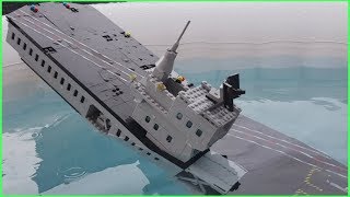 LEGO COPY AIRCRAFT CARRIER SINKING [upl. by Neltiak777]