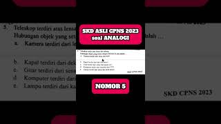 Nomor 5 ‼️Soal SKD ANALOGI ‼️soal Asli CPNS 2023 soalcpns2023 soalcpns2024 soalanalogi [upl. by Arlette]