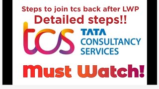 Detailed Process of rejoining TCS after taking LWP for MBAMtech  How much time for Refitment TCS [upl. by Bowman659]