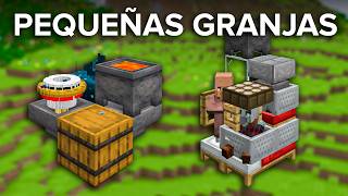 10 Increíbles PEQUEÑAS Granjas de Minecraft [upl. by Middlesworth]