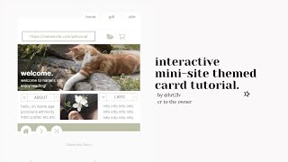 interactive minisite themed carrd tutorial ✦ cr to the owner [upl. by Flower]