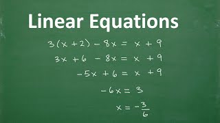 Linear Equations – Algebra – Clear and Understandable [upl. by Attesor980]