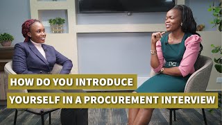 How Do You Introduce Yourself in a Procurement Interview [upl. by Ahsinned]