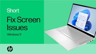 How to troubleshoot screen issues in Windows 11  HP Support [upl. by Yrgoerg73]