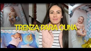 TRENZA PARA CUNA DE BEBE FACIL DE HACER [upl. by Warde]