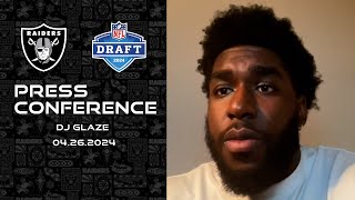 DJ Glaze ‘The Big Thing Is Versatility’  2024 NFL Draft  Raiders [upl. by Ambros]