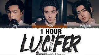 1 HOUR ENHYPEN 엔하이픈 JAY JAKE amp SUNGHOON  LUCIFER Lyrics Color Coded Lyrics [upl. by Azmuh]