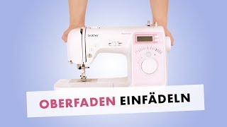 Anleitung Oberfaden einfädeln an der Nähmaschine  so gehts [upl. by Olsen]