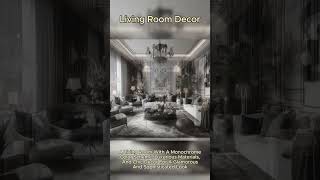 Livingroom With Monochrome Color Scheme chiclivingroom livingroomdecor interiordesign livingroom [upl. by Rehpotirhc270]