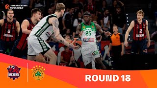 BaskoniaPanathinaikos Round 18 Highlights  202324 Turkish Airlines EuroLeague [upl. by Alvy]