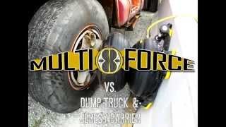 Paratech  MultiForce Air Lifting Bag vs Dump Truck and Jersey Barrier [upl. by Ron]