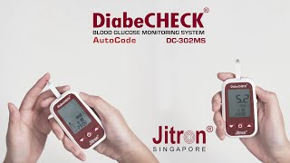 DIABECHECK BLOOD GLUCOSE MONITORING SYSTEM DC302MS [upl. by Esiled738]