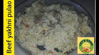 Yakhni pulao  beef yakhni pulao  recipe by shazs kitchen  urduhindi [upl. by Hanid]