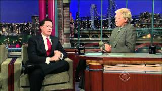 Stephen Colbert on Letterman 10710 [upl. by Sileray]