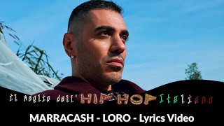 MARRACASH  LORO  LYRICS VIDEO  testo  audio [upl. by Aneled]