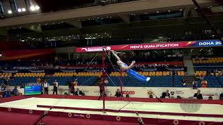 NAGORNYY Nikita RUS  2018 Artistic Worlds Doha QAT  Qualifications Horizontal Bar [upl. by Ttenaj376]