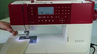 Pfaff creative 15 15 Holding Threads When Starting to Sew [upl. by Roseanne]