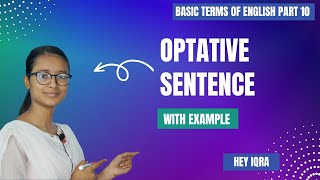 Optative Sentences With Example  English Grammar  Hey Iqra [upl. by Carce]