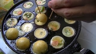 Jakarta Street Food 588 Brother Bule TakoyakiampCubit Cake Takoyaki Kue Cubit Mas Bule BR TiVi 4109 [upl. by Mcafee]