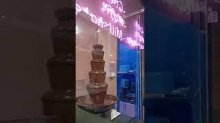 Choclate fountains chocolate travel dubai cake satisfying [upl. by Ttirb]