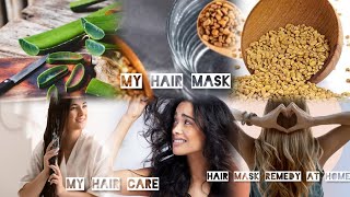 My Homemade Hair Care ♥️🙂💁💚 aloe vera and methi hair mask  care homemade myhairjourney [upl. by Sondra]