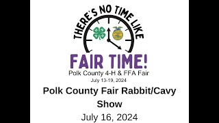 2024 Polk County Fair Rabbit and Cavy Show [upl. by Daht890]