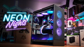 Neon Nights  NZXT H7 Flow RGB 2024 Build [upl. by Scheck902]