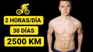 ASÍ CAMBIÓ SU CUERPO PEDALEANDO 2H30 DÍAS TODOS LOS DIAS 2500 KM en 30 DÍAS 🚲 SALUD CICLISTA [upl. by Yednarb419]