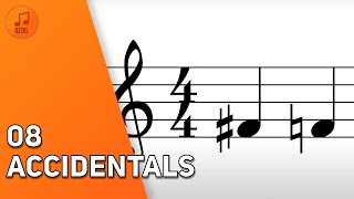 Accidentals Music Theory Lesson 8 [upl. by Arlyne]