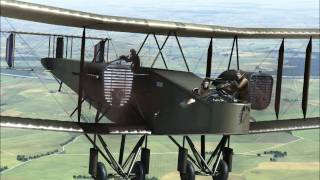 RoF Handley Page 0400 vs Fokker DVIIFwmv [upl. by Ahkos927]