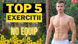 Top 5 Exercitii pe care sa le faci Acasa pentru Masa Musculara [upl. by Stranger]