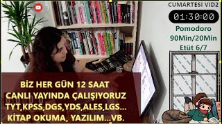 💪Her Gün 12 SAAT Canlı Yayında Birlikte Çalışıyoruz yağmursesi 🌧KPSS TYT LGS ALES DGS YDS [upl. by Creath]