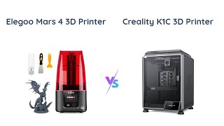 ELEGOO Mars 4 vs Creality K1C  3D Printers Comparison 🌟🔥 [upl. by Anifesoj]